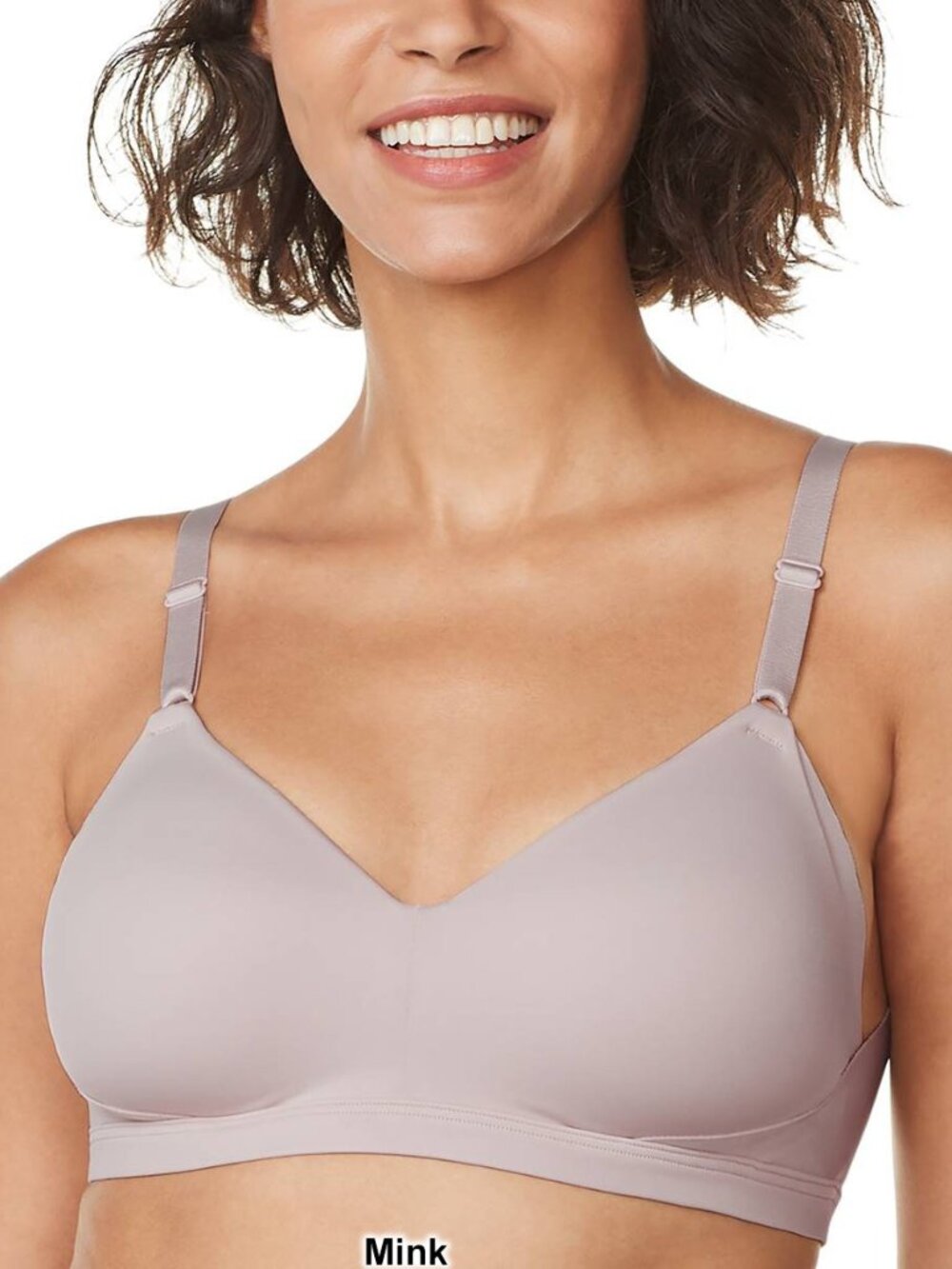 #2288 Warner's Women's No Side Effects Wirefree Lift Bra in Mink